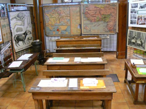 la  salle de classe � l' ancienne